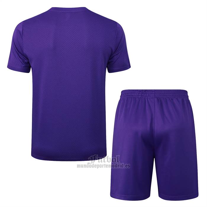 Chandal del Real Madrid Manga Corta 2025-2026 Purpura - Pantalon Corto